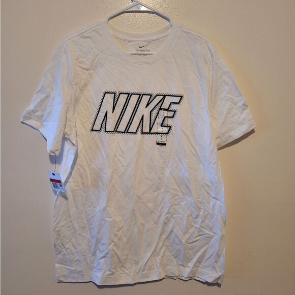 Nwt Nike Men's White Short Sleeve T-Shirt - Picture 1 of 4